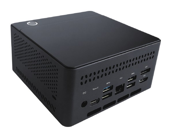 计算盒后面板,电源、Type-C、USB、网口、DP 与 HDMI